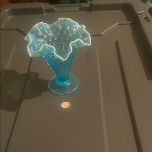 Elegant Blue Glass Vase